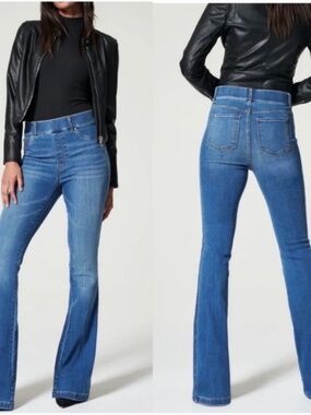 Spanx flare jeans XL x 34” inseam